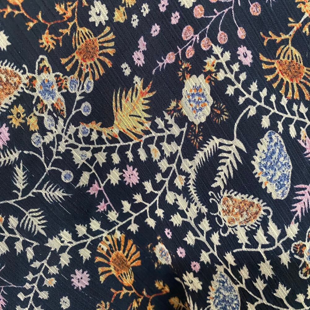 Sadie & Sage Floral Maxi Dress Faux Wrap V Neck Boho Cottagecore Small - Picture 4 of 14